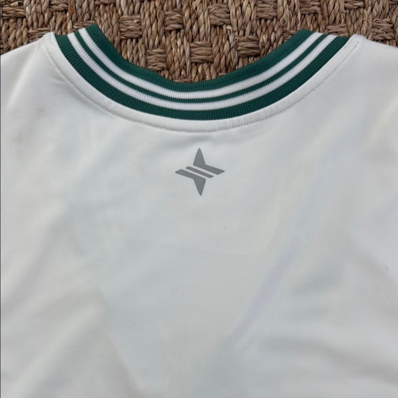 Tuckernuck White Mini Dress with Green Trim - Picture 5 of 5